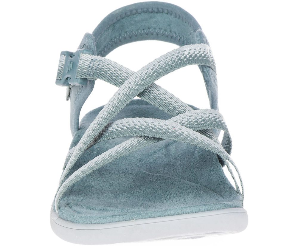 Merrell Sandals Blue - District Muri Lattice - Womens 46VPFAGRH
